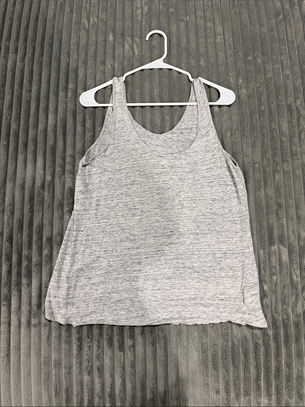 GAP Gray Scoop Neck Tank Top